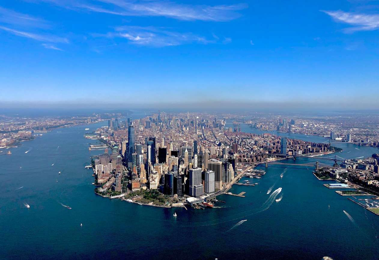 Imagem aérea de nova york